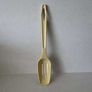 Vintage Beige King Kraft Slotted Serving Spoon
